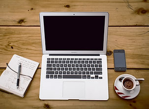 Typing on Laptop