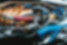 Préparation moteur de voiture sportive.