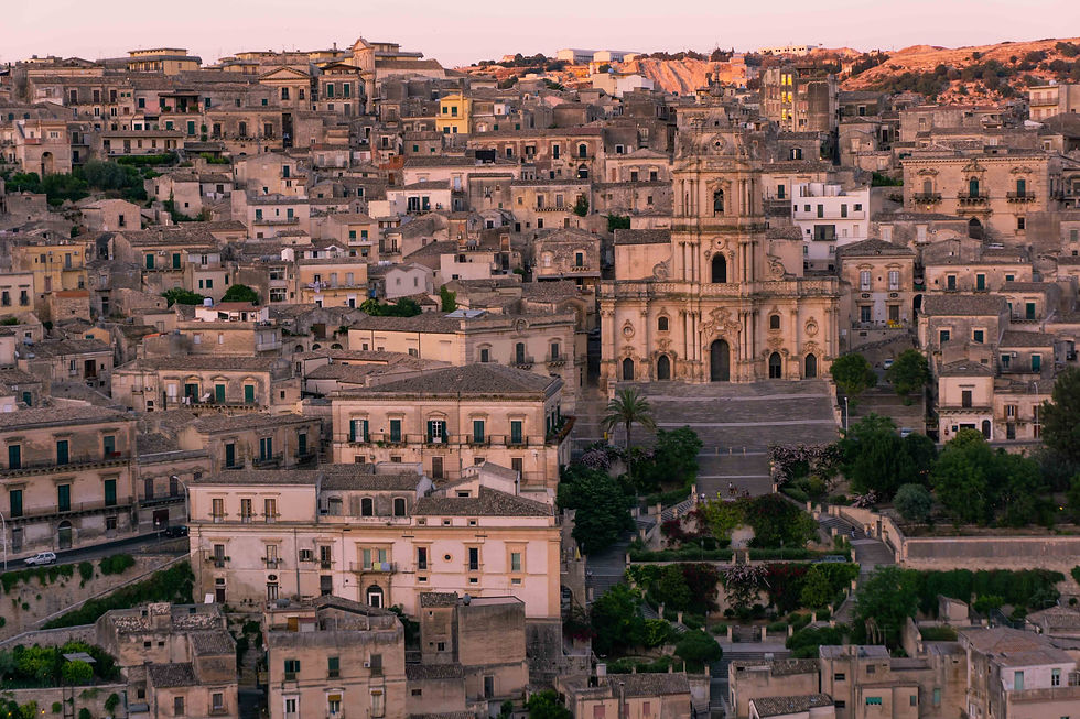 Modica by sunset