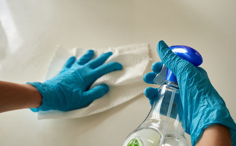Cleaning With Gloves