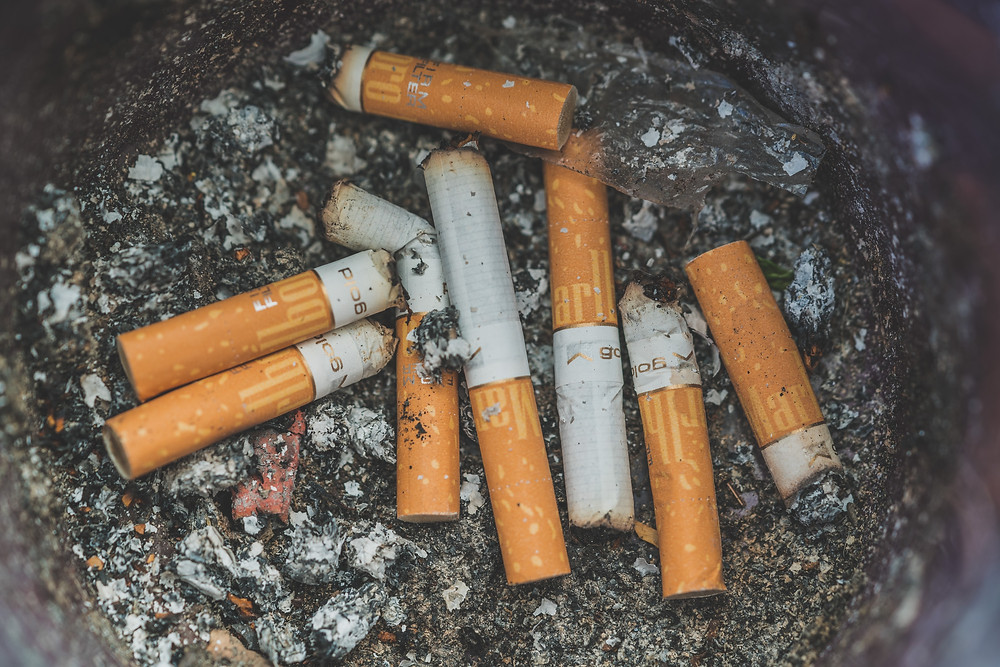 cigarette butts