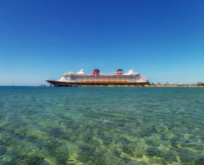Disney cruise ship at sea