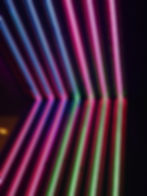 Neon lights in multi-colour