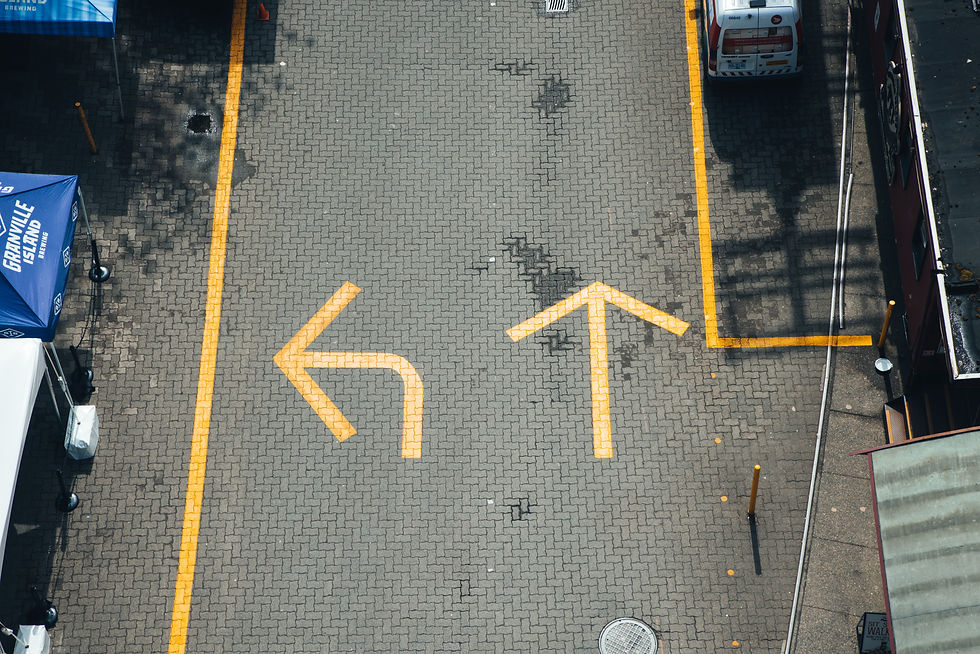 decision street arrow directions