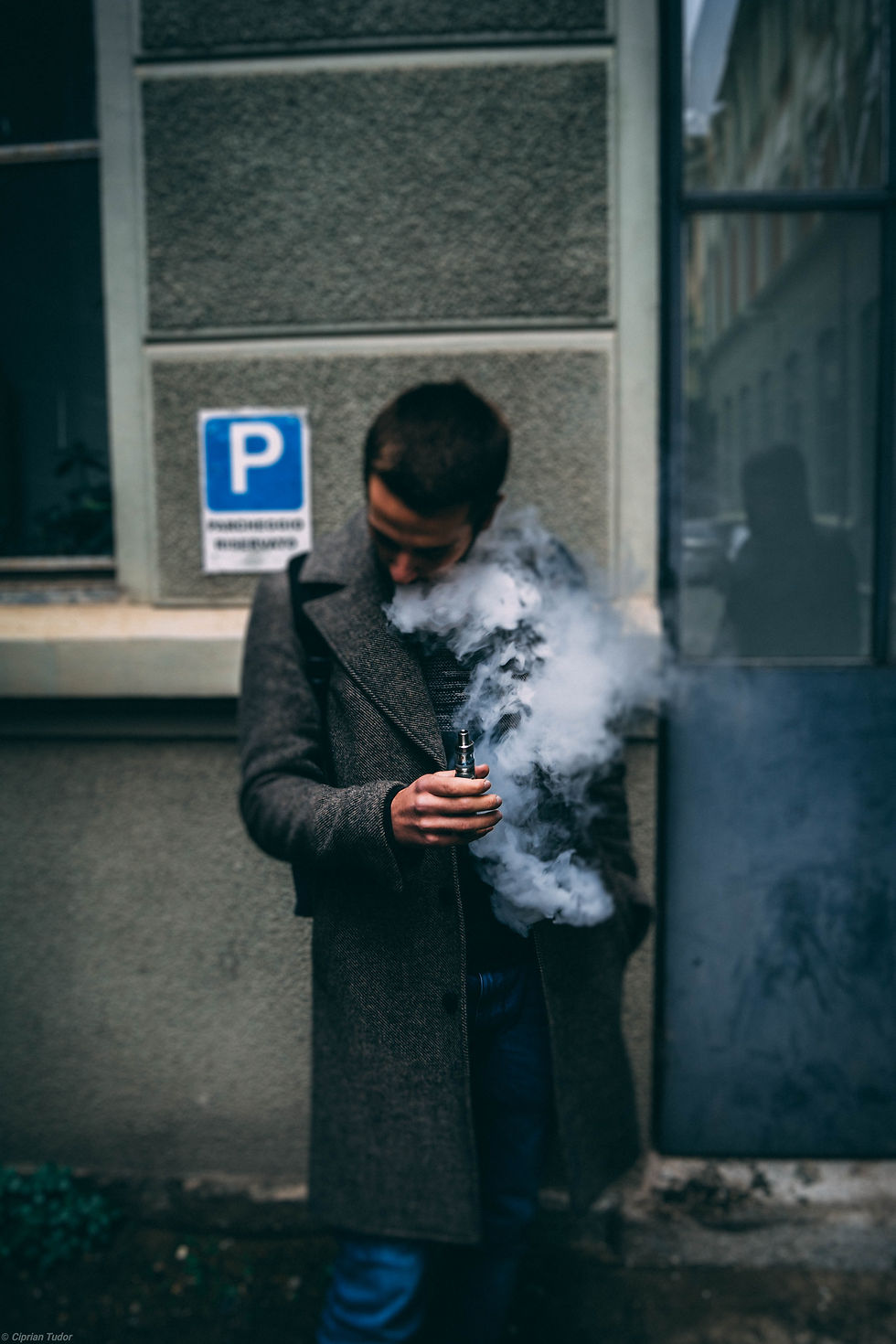 E-cigarette emission