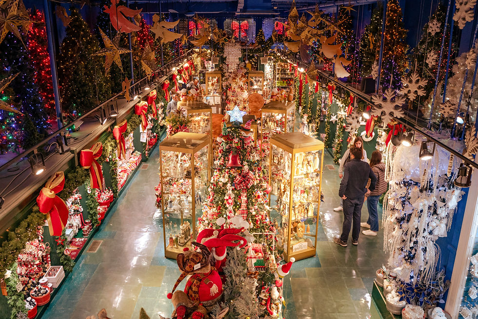 Quebec City German Christmas Market 2026 with illuminated wooden chalets in Old Quebec