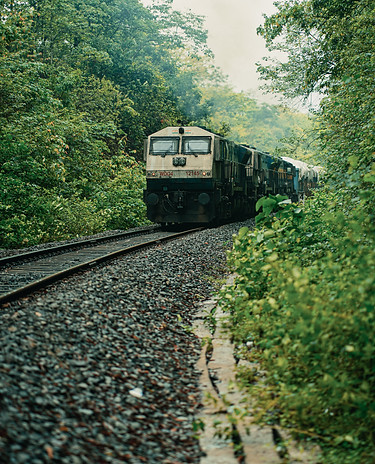 Train ride in Inda