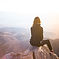 Woman on hill