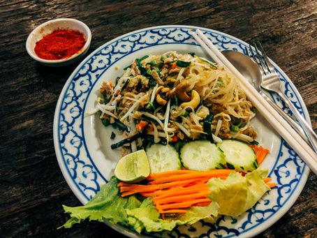 Thai Peanut Chicken & Sweet Potato Noodle Stir Fry