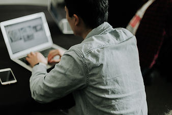 Man working at a computer