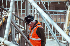 Scaffolder on site
