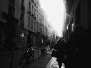 Woman in an urban space