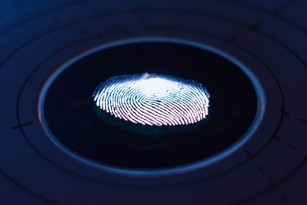 A fingerprint scan