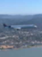 An Air Canada Express plane landing
