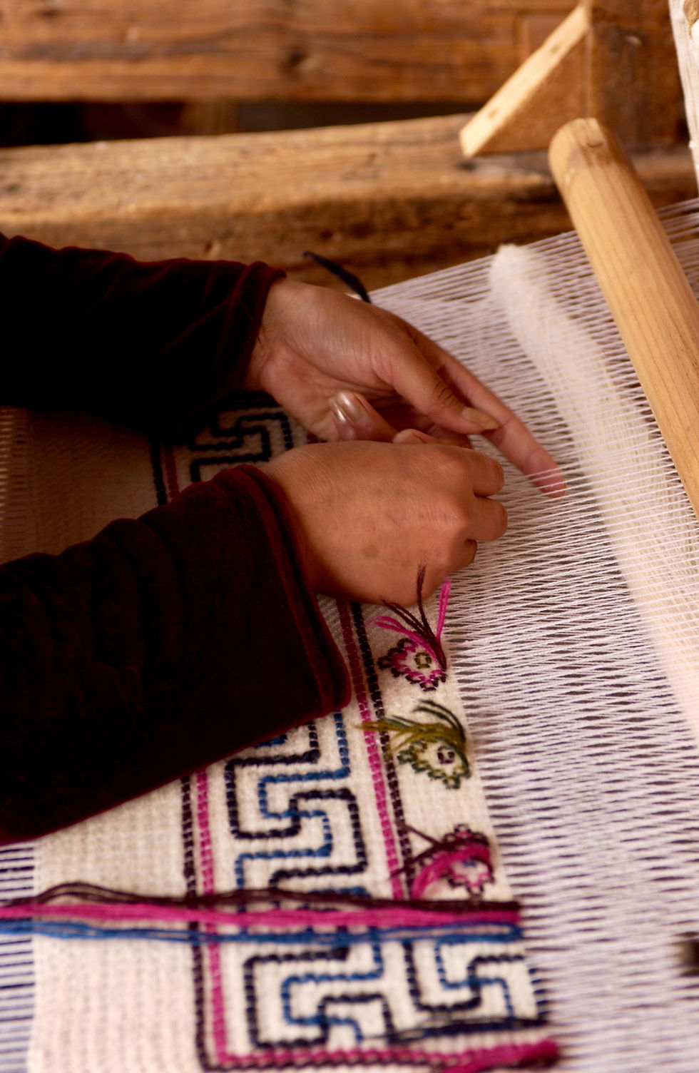 Hand woven blankets
