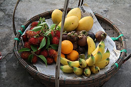Panier de fruits au bureau au Luxembourg