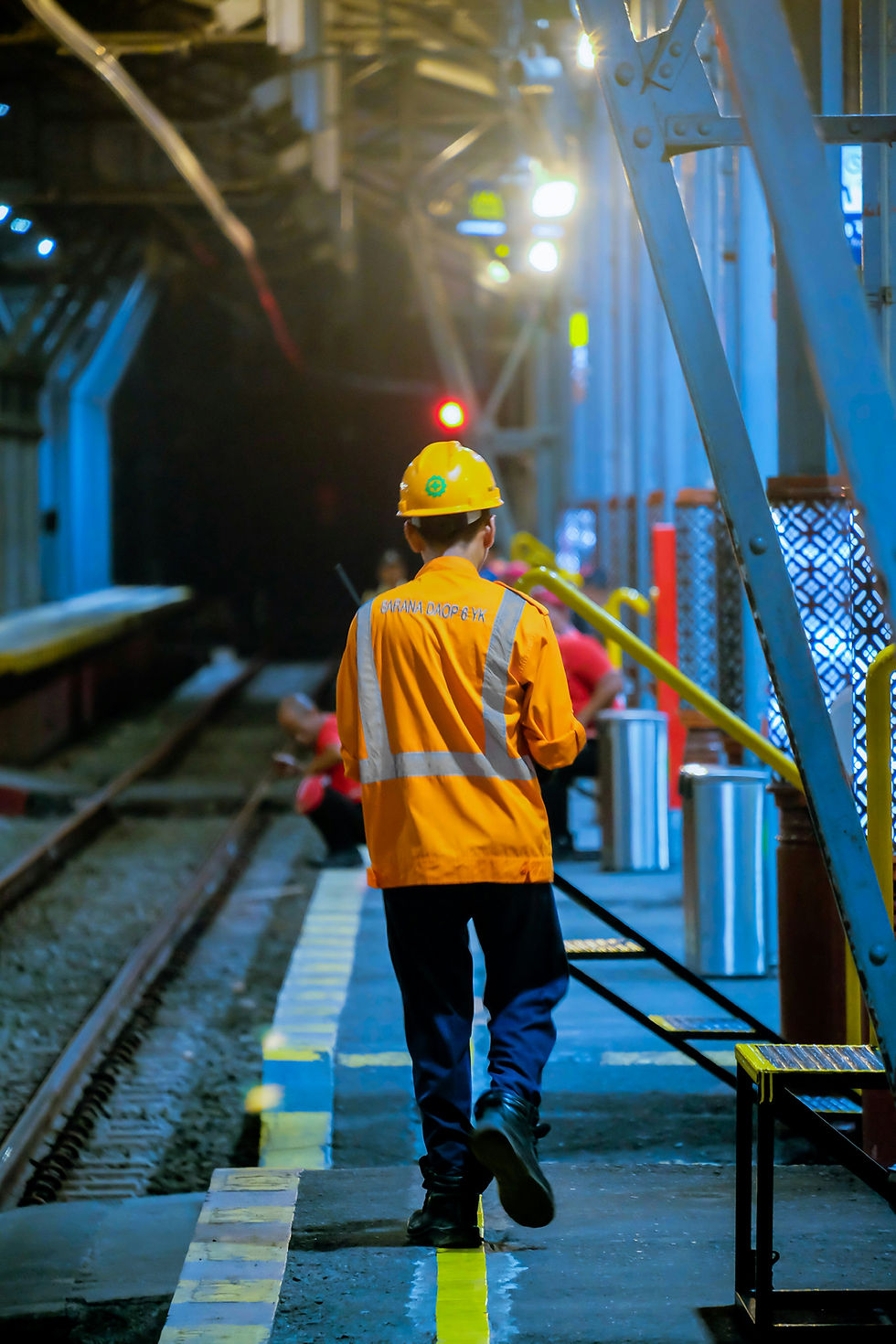man working on rail