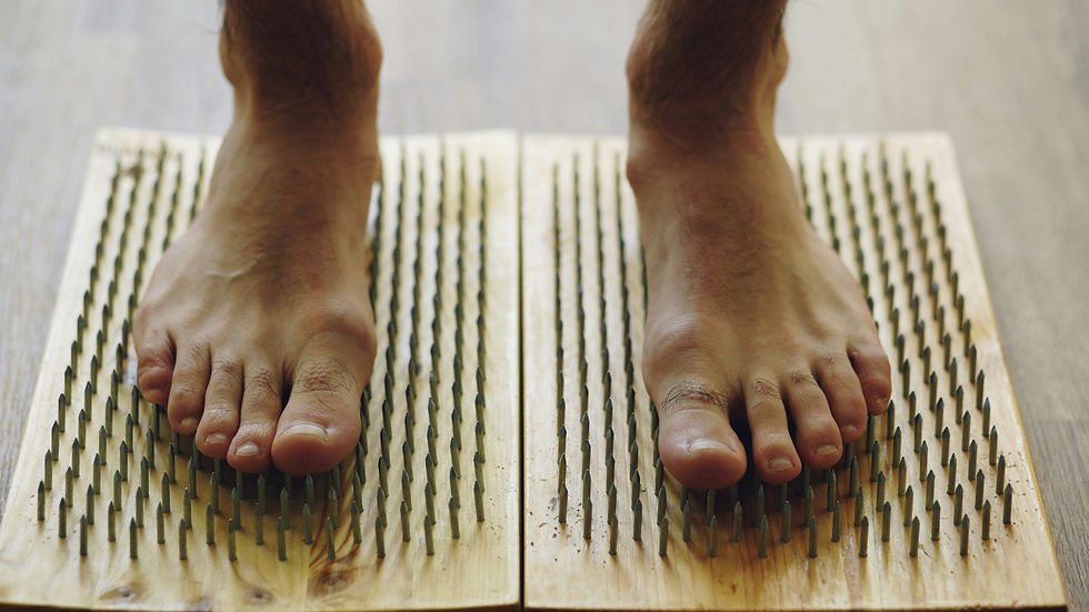 Eye-level view of a cozy wellness room prepared for reflexology session