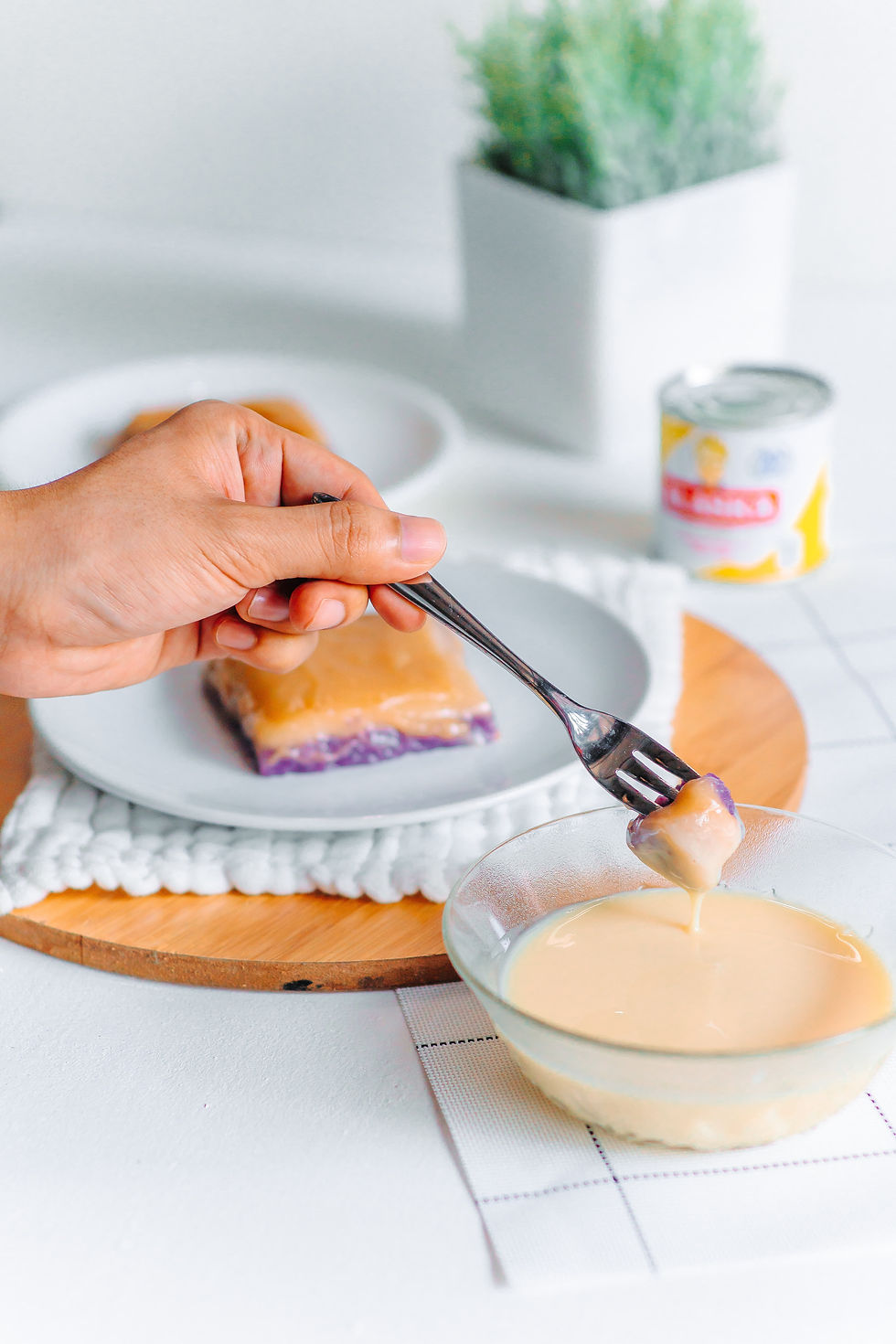Dipping dessert into Food R&D Consulting Lebanon sauce