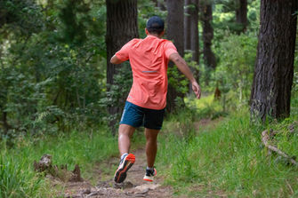 Man Running on a Trail