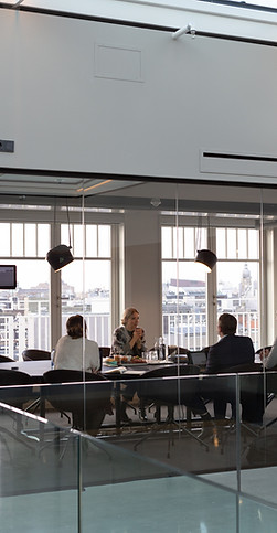 Meeting inside the conference room