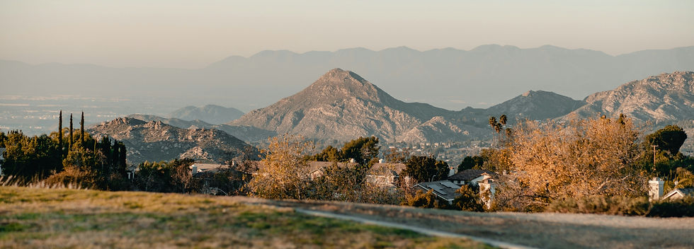 Mount Rubidoux in Riverside, CA with the County of Riverside sprawled out behind