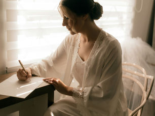 Woman writing letter