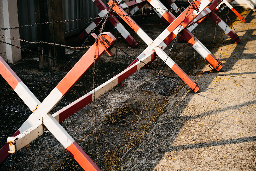 Photo of a barrier