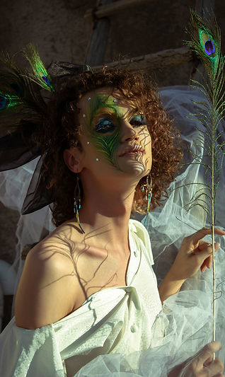 Portrait artistique d'une personne queer
