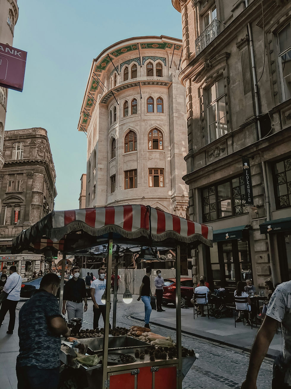 Stroll through Istanbul's historic streets where flavors and history converge. Indulge in the local delicacy of roasted chestnuts from a street vendor, all against the backdrop of the city's stunning architecture. Perfect for culture enthusiasts and foodies alike, Istanbul offers an experience to satisfy every sense.