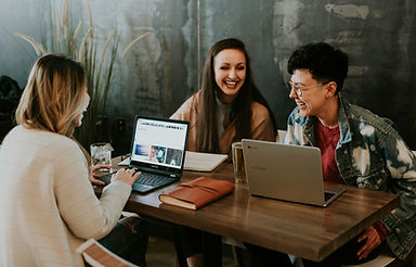 Young Professionals at a Table