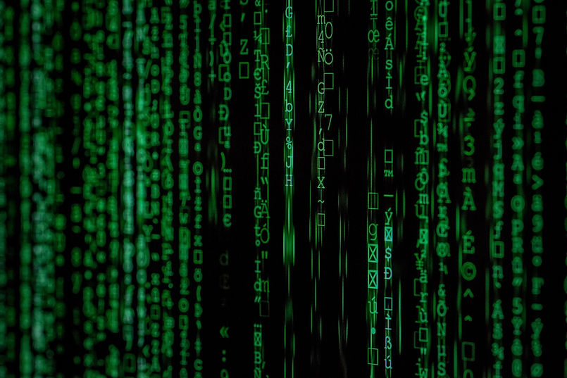 Random Numbers and Letters in a Matrix Style Design