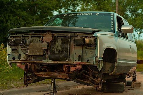 junk car in lake worth