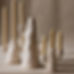 yellow beeswax candles
