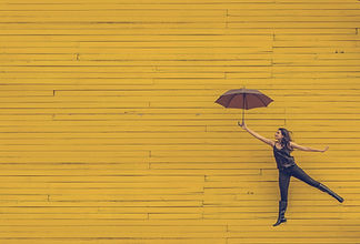 Woman with an umbrella