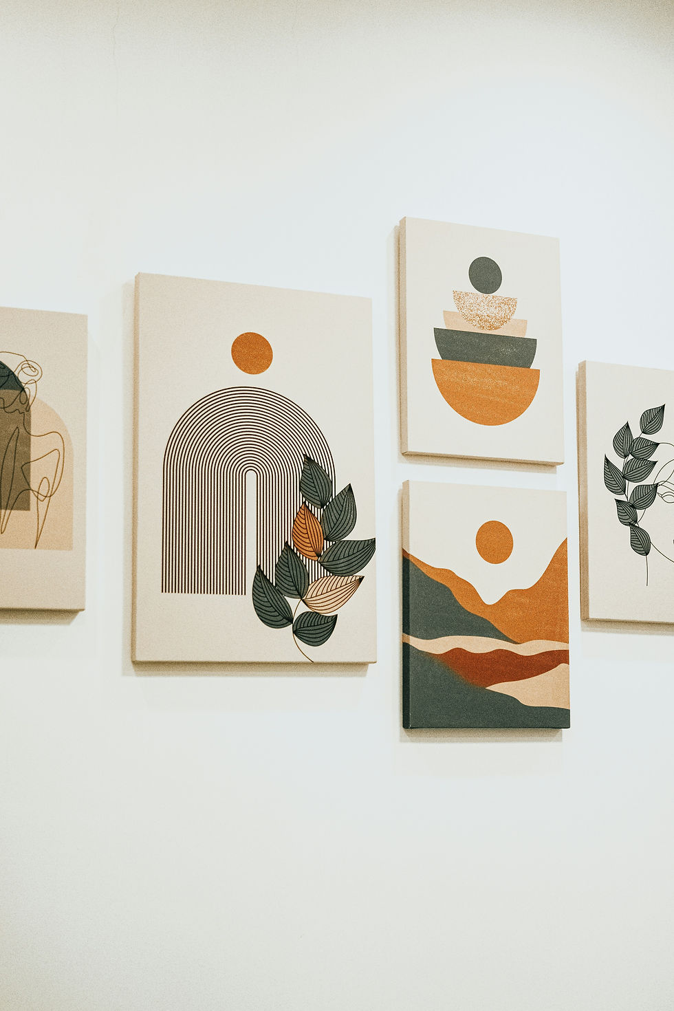 canvas prints on a wall