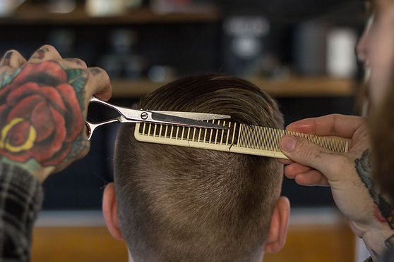 Barber Cutting Hair