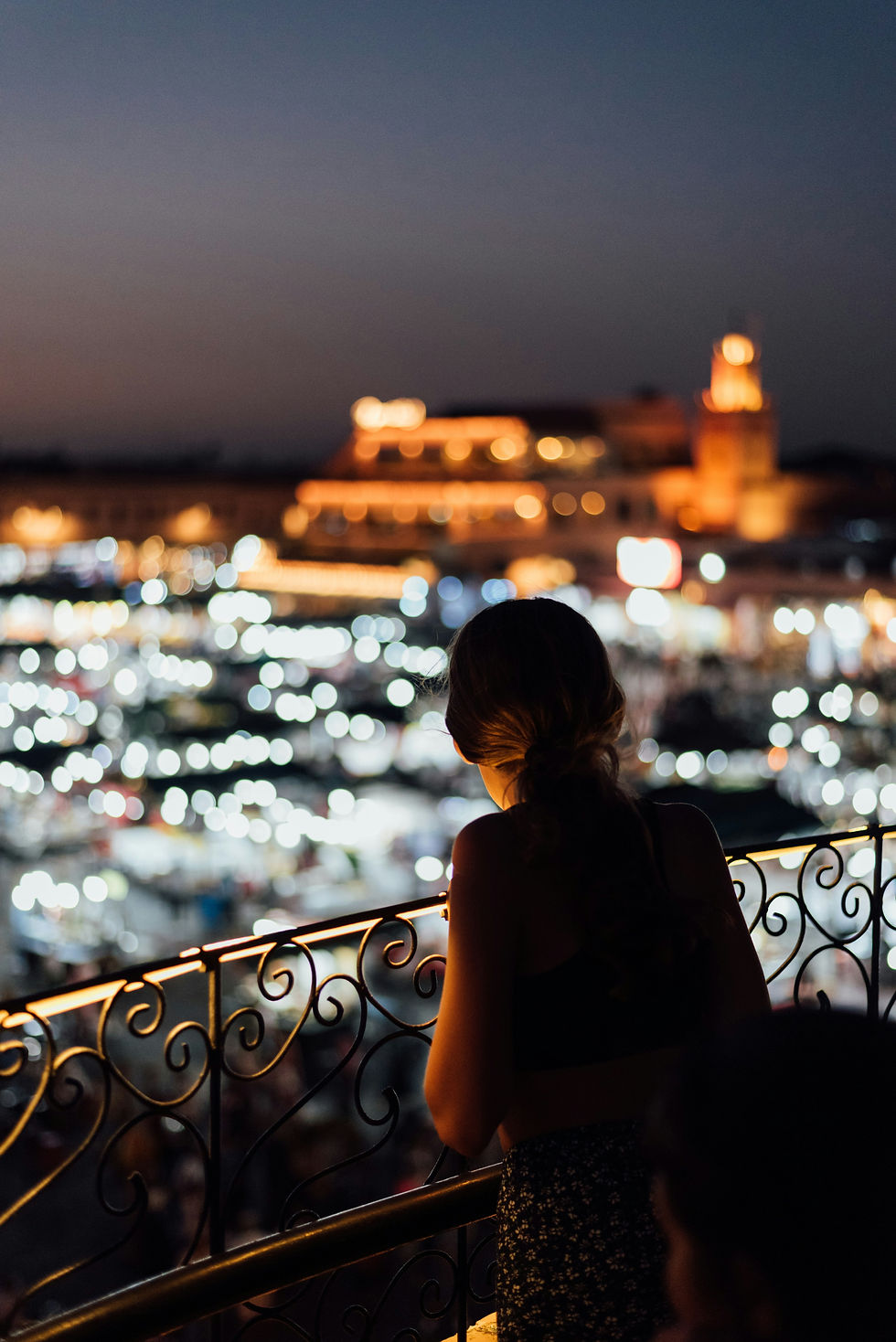 Place Jema El Fna at night