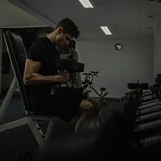 Man using gym equipment during Personal Training session