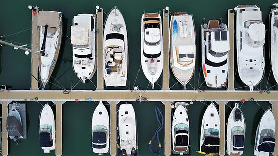 yachts on a dock