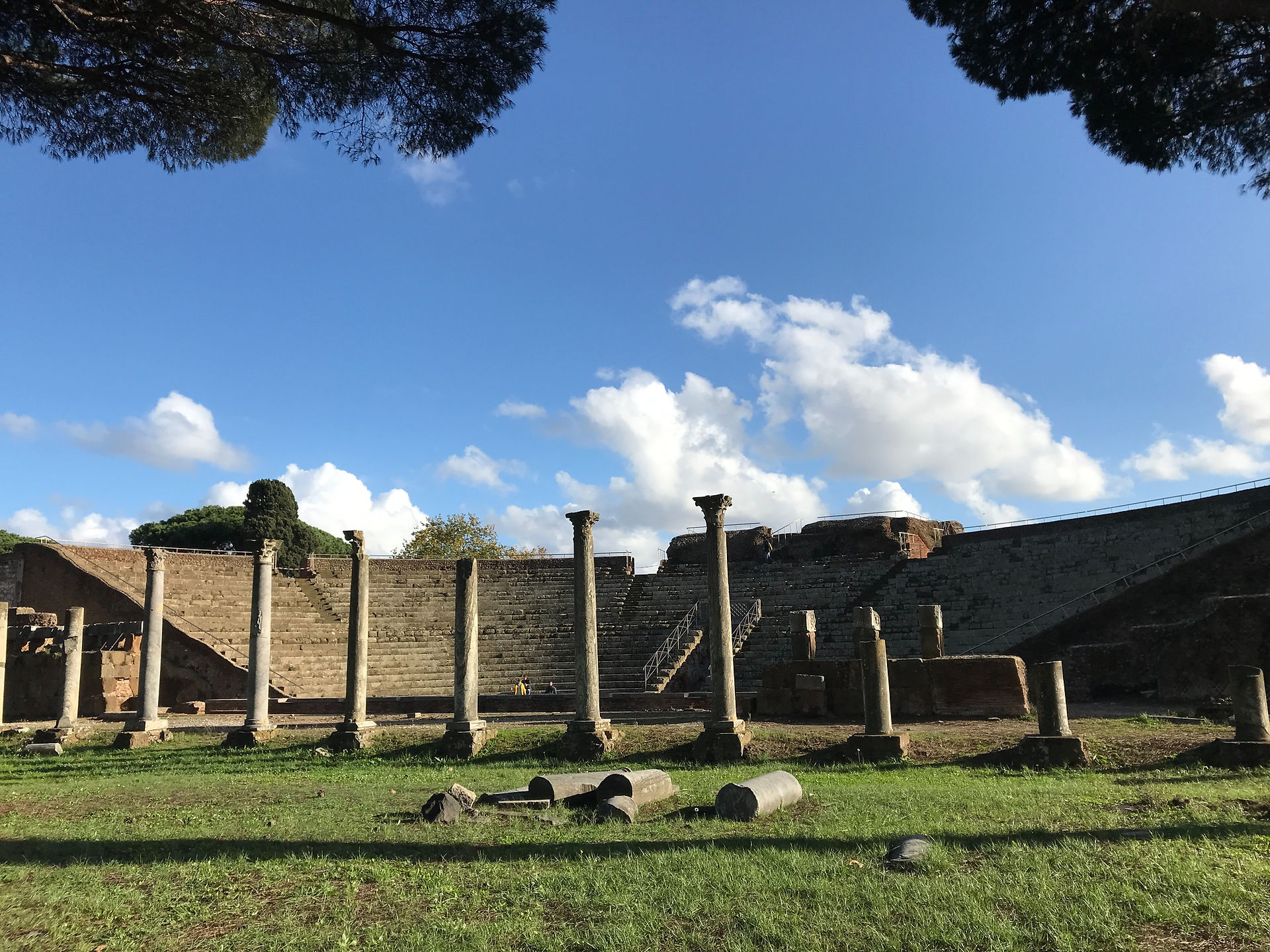 ruins at ostia antica