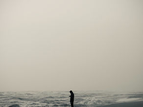 A man at the seashore