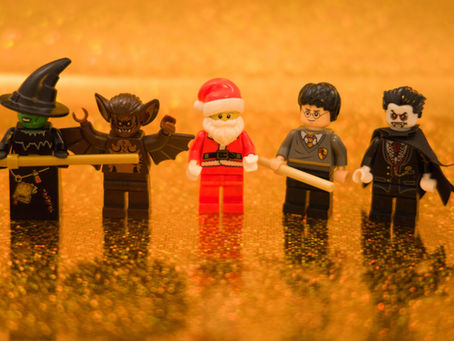 Santa as a scarecrow. That's different.