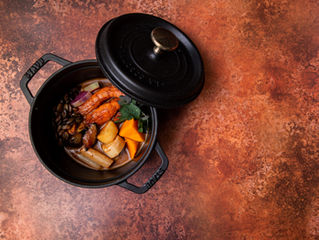 A pot of slow cooked winter foods