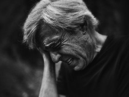 sad old man