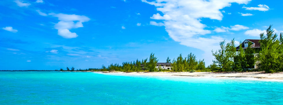 A beach with clear blue water in Turks & Caicos.