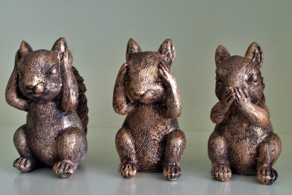 See no evil, hear no evil, speak no evil chipmunks