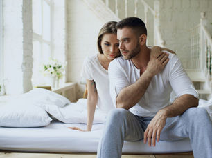Couple on a bed