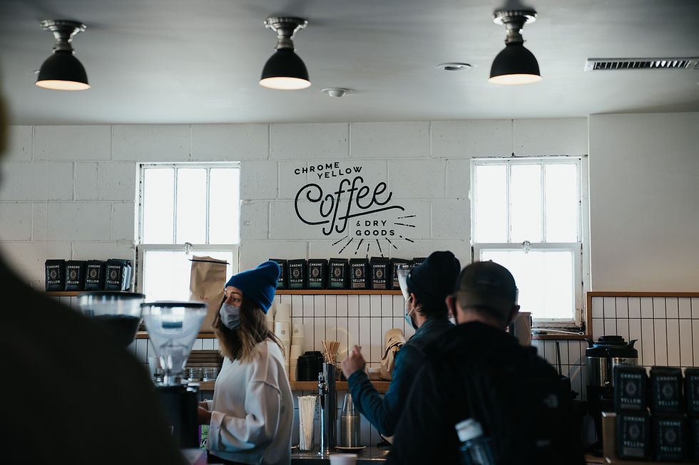 busy coffee house