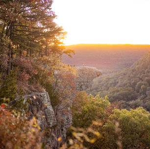 Hawksbill Crag in Fall